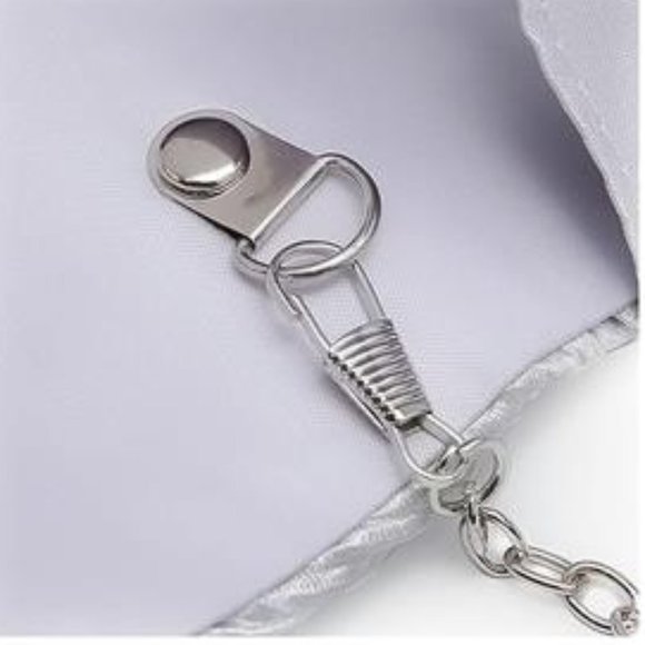 Evening Clutch Crossbody Bag Silver Purse Wedding Handbag Party Prom Bridal Gift - Picture 6 of 6